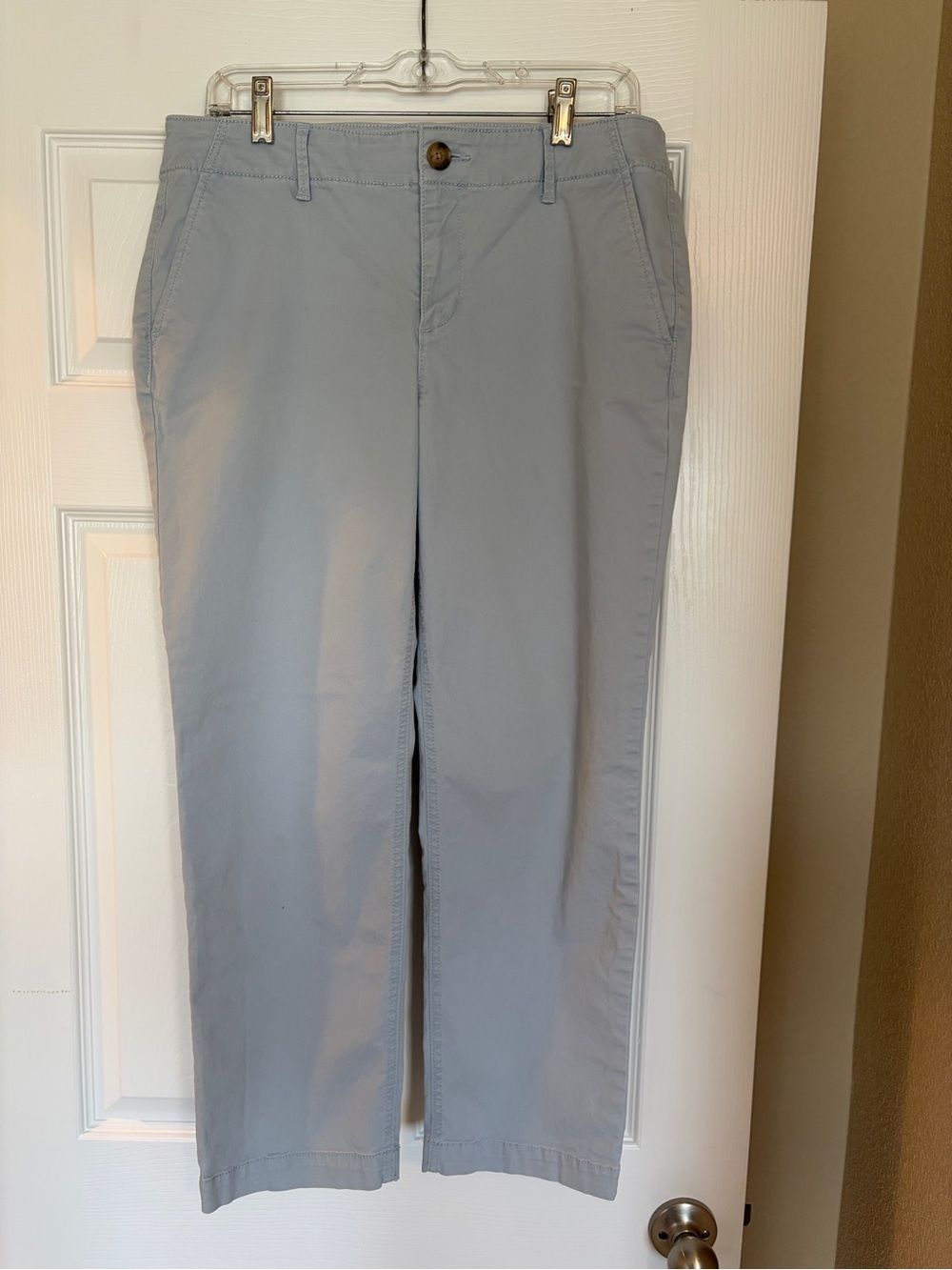 Loft “The Slim” Chinos Pants Size 8 Classic Coastal Effortless Flat Front C3